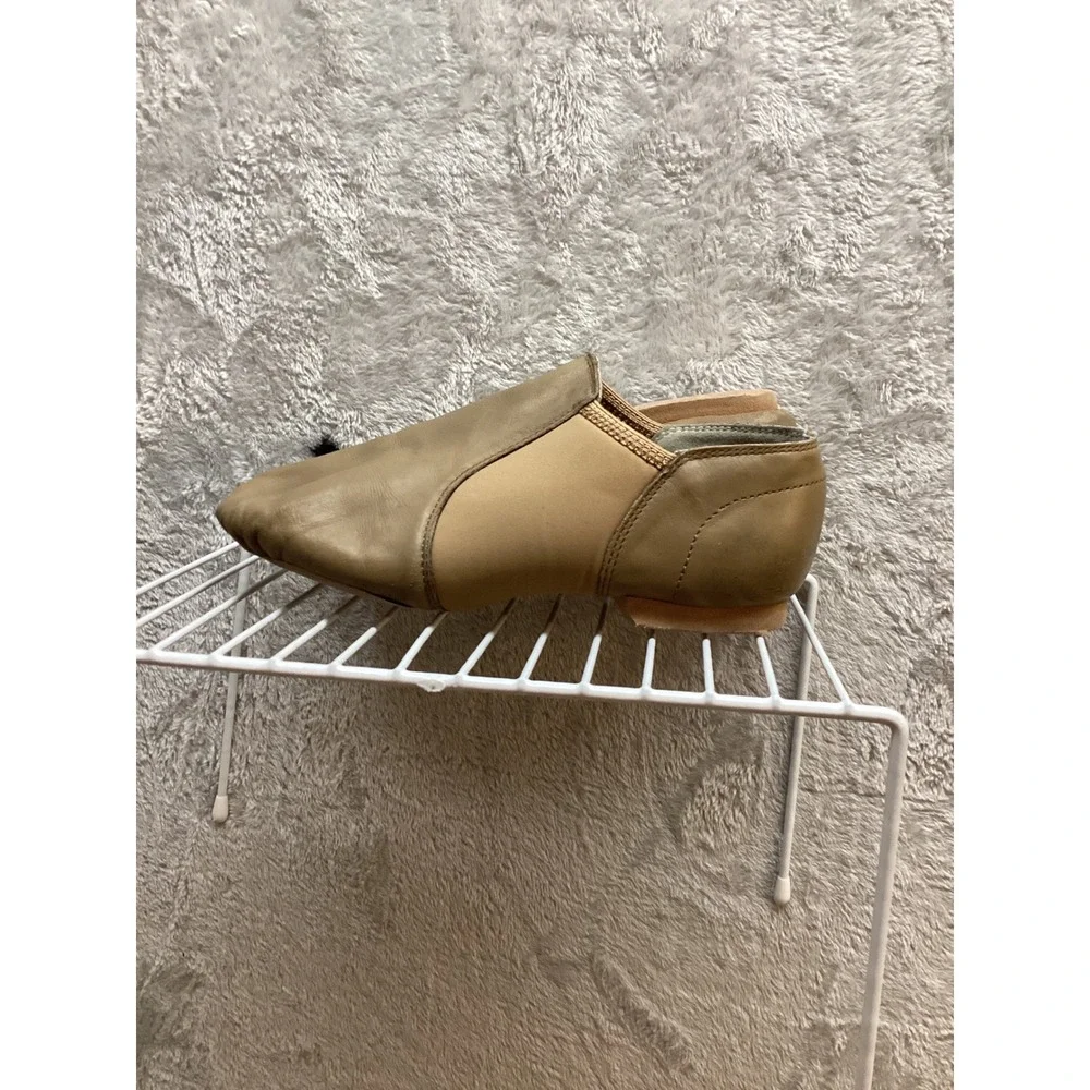 Kids‎ Tan Leather Jazz Dance Shoes Split Sole Slip On
